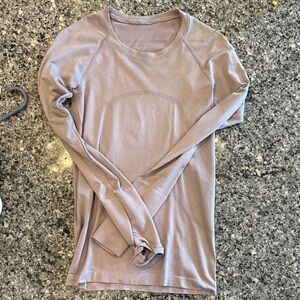 Women's Long Sleeve Top in Taupe